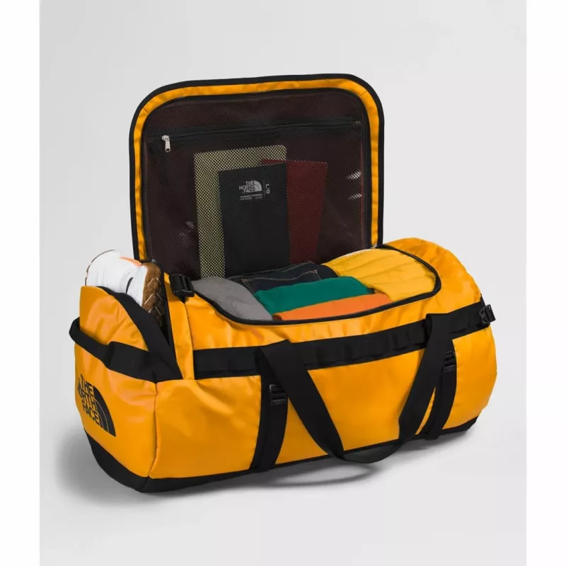 The North Face Base Camp Duffel L Borsa da viaggio 95 L poliestere nero, giallo