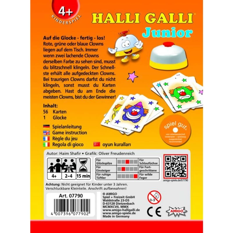 Halli Galli Junior, gioco di carte