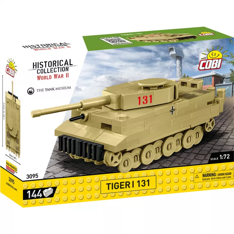 Kit di costruzione Cobi Tiger I 131 — 144 pezzi, età consigliata 6+, verde