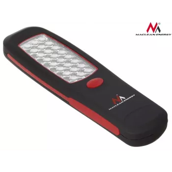 Lampada da officina MACLEAN MCE03 — 24 LED, base magnetica e gancio, a batteria (3×AAA)