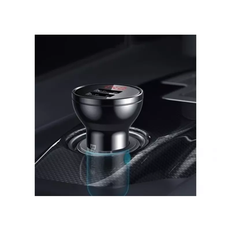 Baseus CCBX-0G caricabatterie mobile universale nero, grigio, accendisigari per auto