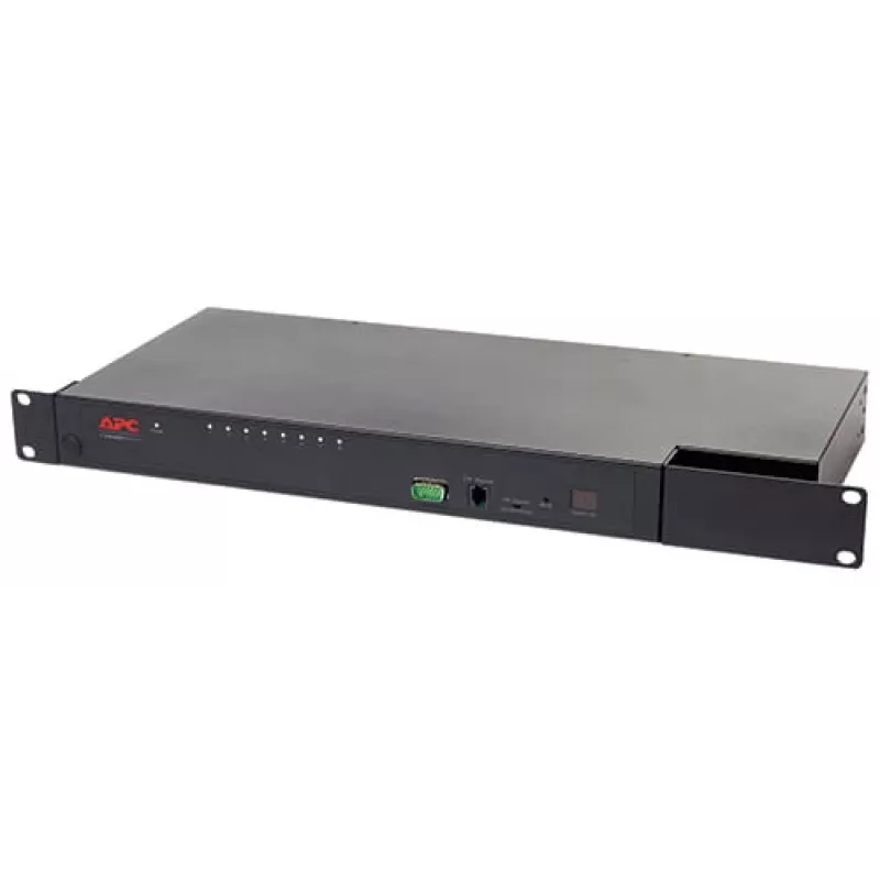 Switch KVM APC KVM0108A, 8 porte PS/2 VGA, rack 1U, 1600x1200, nero