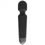 Massaggiatore clitorideo Erolab Wand-M nero — ricaricabile, impermeabile