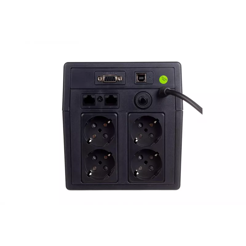 Digitus DN-170065 gruppo di continuità Line-Interactive, 1000VA / 600W, 4x Schuko, 2x 12V/7Ah