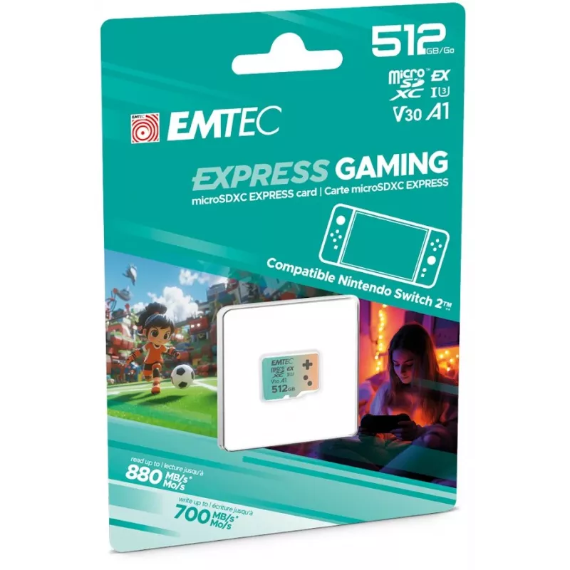 Memoria flash Emtec 512GB UHS-I U3 V30 A1 EXPRESS Switch 2