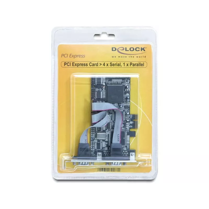 Scheda PCI Express DeLOCK 89177 4 x seriale 1 x parallela