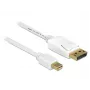 Cavo DisplayPort DeLOCK 83482 Mini DisplayPort 2 m bianco