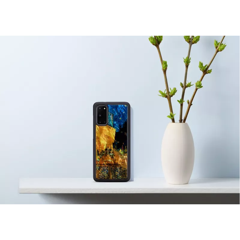 Custodia protettiva iKins per Samsung Galaxy S20 – nera, design Caféterrasse