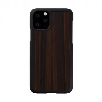 Custodia per cellulare man and wood per iPhone 11 Pro – ebano nero, guscio posteriore rigido protettivo