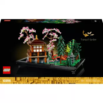 Set di costruzioni LEGO ICONS 10315 Giardino zen, 1363 pezzi, 18+, dimensioni 210×320×200 mm, peso 4,19 kg