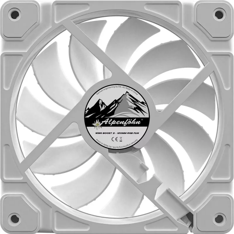 Ventola ALPENFÖHN Wing Boost 3 ARGB 120mm confezione da 3 bianco