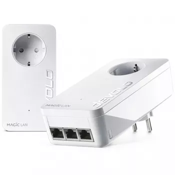 devolo Magic 2 LAN triple Powerline Starter Kit Powerline fino a 2.400 Mbit/s, 3x Gigabit LAN (per unità)