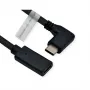 ROLINE 11.04.5496-10 - 2 m - USB Type-C - USB Type-C - connettore maschio - connettore femmina - angolato (11.04.5496)