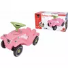 Bobby-Car-Classic Flower, cavalcabile rosa/verde chiaro