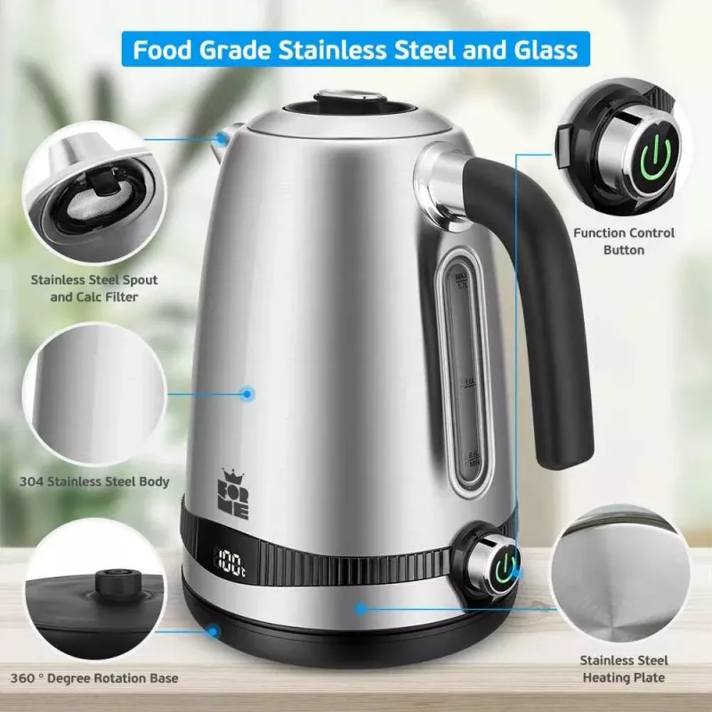Bollitore elettrico Forme FKS-817 1,7 l 2200 W nero