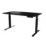 Scrivania con regolazione elettrica in altezza MOON LONG 150x80x72-120 nero
