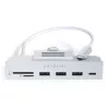 Dock per laptop / replicatore di porte Satechi ST-UCICHS USB 3.2 Gen 1 Type-C, porte USB-A, SD/MicroSD, argento