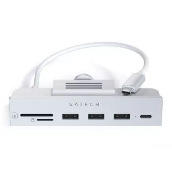 Dock per laptop / replicatore di porte Satechi ST-UCICHS USB 3.2 Gen 1 Type-C, porte USB-A, SD/MicroSD, argento