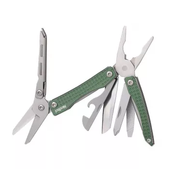Multitool Nextool NE20050 10-in-1 compatto, verde, 10 utensili, 83 g, chiuso 6,8 cm