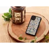 Custodia per cellulare man and wood per iPhone 11 — triangolo blu su nero, guscio rigido protettivo