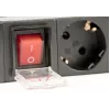 Power Distribution Unit GEMBIRD EG-PDU-014-C14, 8 uscite AC, ingresso C14, cavo 3 m, 1U, 3680 W, 10 A, alluminio, nero