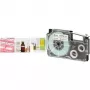 Nastro per etichette CASIO XR-6RD1 – larghezza 6 mm, lunghezza 8 m, nero su rosso