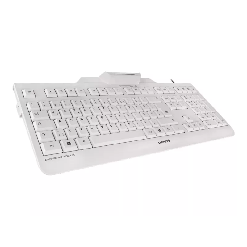 CHERRY KC 1000 SC Tastiera con smartcard cablata grigio chiaro USB QWERTY UK