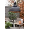 Sunred IND-2100H - Stufa a raggi infrarossi da soffitto 2100 W, nero