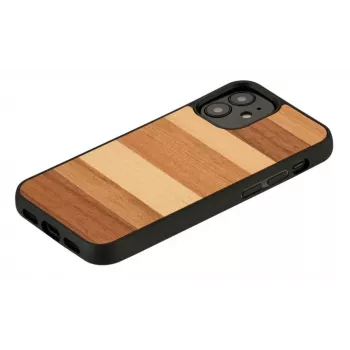 Custodia protettiva per smartphone Man and Wood per iPhone 12 mini – nero