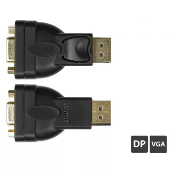 Adattatore DisplayPort maschio a VGA femmina, 1920*1200 @60Hz, contatti dorati, Good Connections (DP-AD12)