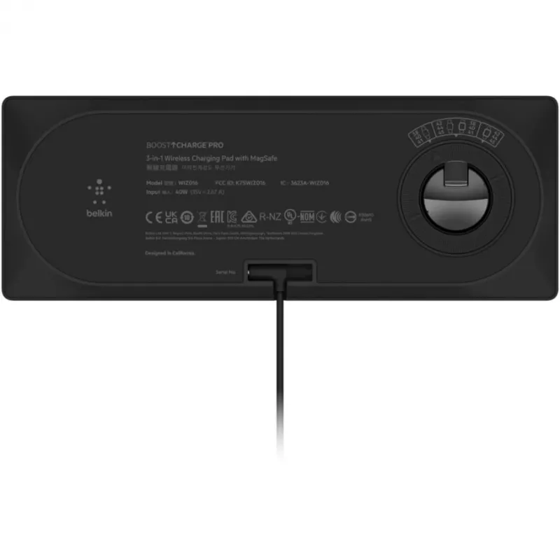 Caricabatterie wireless Belkin BOOST↑CHARGE PRO ricarica rapida nero