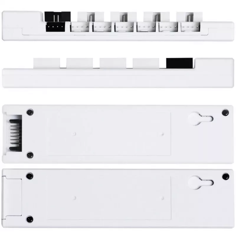 Hub USB e PWM Lian Li EDGE HUB EG-HUB01W — 4× USB, 6× PWM, Bianco
