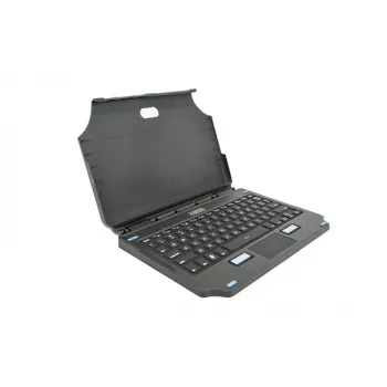 Tastiera per dispositivi mobili Gamber-Johnson 7160-1869-02 — QWERTZ tedesca, docking Pogo-Pin, ricarica USB-C, touchpad, nero