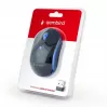 Mouse ottico wireless Gembird MUSW-4B-03-B, RF, ambidestro, 1600 DPI, 4 tasti, a batteria, blu/nero