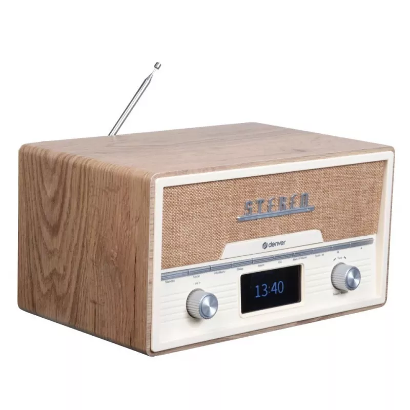 Lettore CD personale Denver MDA-525LW legno 10 W DAB+ FM