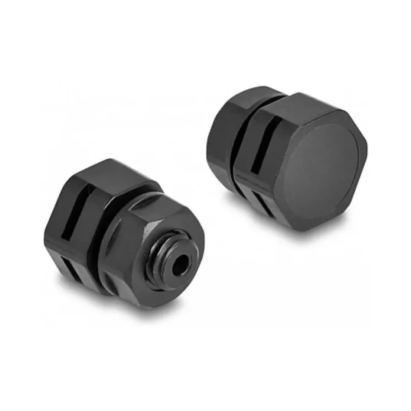 Tappo di aerazione DeLOCK M6 nero 2 pezzi poliammide