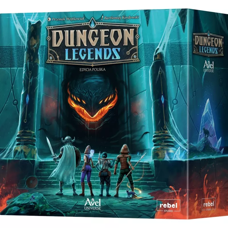 Gioco da tavolo Rebel Dungeon Legends – edizione polacca, gioco da tavolo cooperativo dungeon crawl