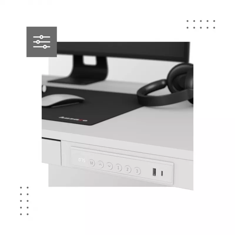 Scrivania elettrica MA-Leader 8.2 bianco