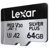 Scheda MicroSD Lexar 64 GB UHS-I Classe 3 SILVER PLUS