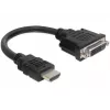 Cavo HDMI-DVI M/F DeLOCK 0.2m