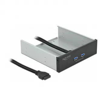 Pannello frontale DeLOCK 5,25 pollici 2 x porte USB 5 Gbit/s Type-A