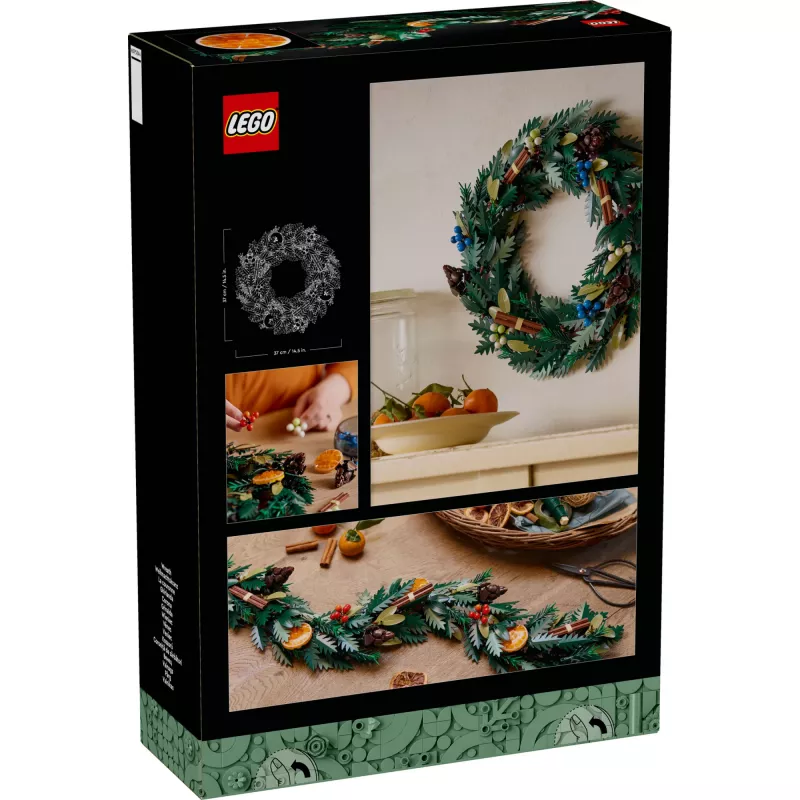 LEGO 10340 Icons Ghirlanda di Natale Giocattolo da costruzione