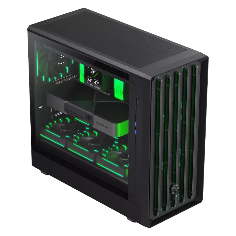 Case Gamemax | CLAW 460 BK | nero | Mid-Tower | alimentatore non incluso