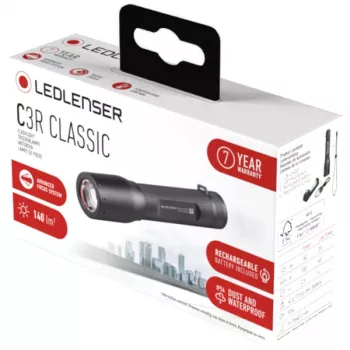 Torcia portatile Ledlenser 503153, LED 140 lm, corpo in alluminio, IP54, autonomia 6 h, 42 g, 102 mm