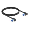 Cavo di rete DeLOCK RJ45 Cat.6A S/FTP angolare 1 m nero