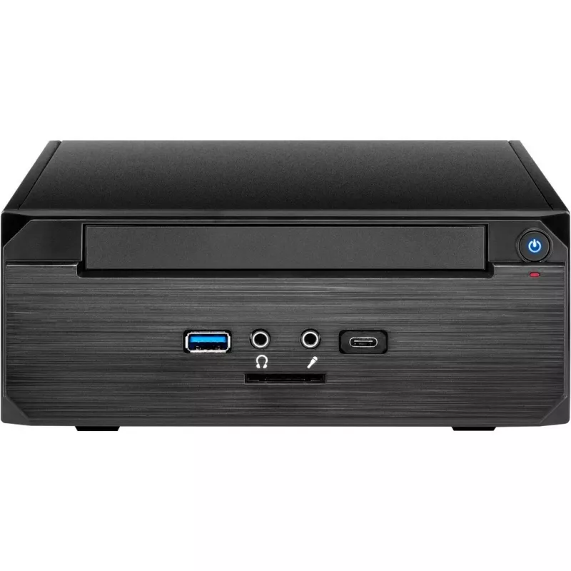 INTER-TECH ITX MW-02 Type C 3.0 incl. connettore USB 3.0 Type C esterno incl. vano unità DVD slim (88881246)