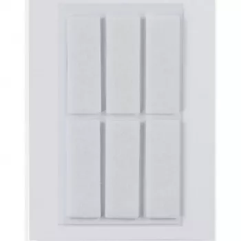 Etichetta adesiva HERMA 15186 rettangolare bianca 15x45mm 6 pezzi
