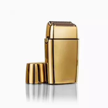 Rasoio foil BABYLISS FXFS2GE — rasoio foil senza fili a 2 lame, batteria integrata, autonomia 180 min, oro