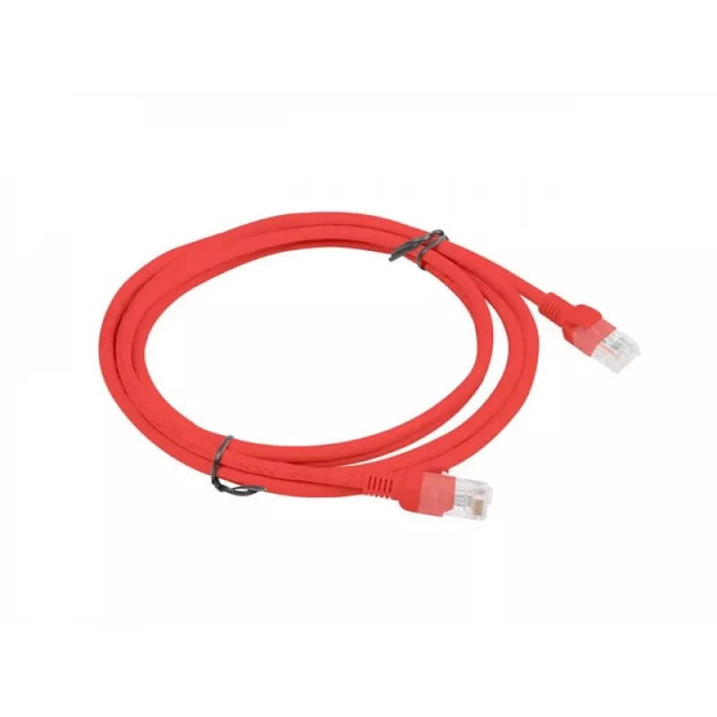 PATCHCORD Cat.6 UTP 2M rosso FLUKE PASSED LANBERG 10-PACK