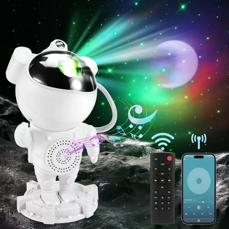 Lampada proiettore stellare Hawk HW-STAR01 con altoparlante integrato — proiettore di luce galassia